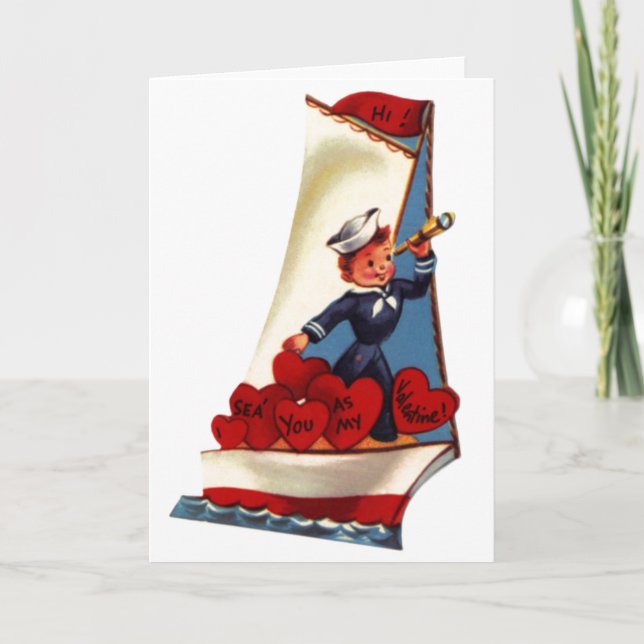 Tarjeta Festiva Vintage Valentcard 9 (Anverso)