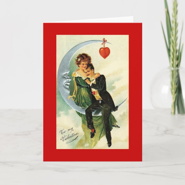 Tarjeta Festiva Vintage Valentine (Anverso)