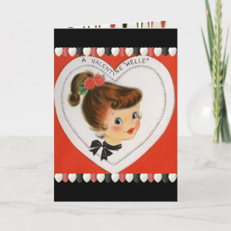Tarjeta Festiva Vintage Valentine Card para niños