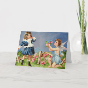 Tarjeta Festiva Vintage Valentine Greeting Card