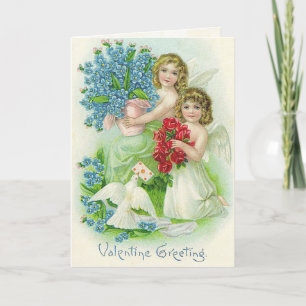 Tarjeta Festiva Vintage Valentine Greeting Card