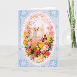 Tarjeta Festiva Vintage Valentine Greeting Card