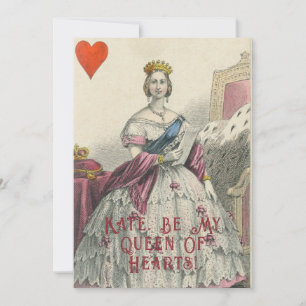Tarjeta Festiva Vintage Victoria San Valentín