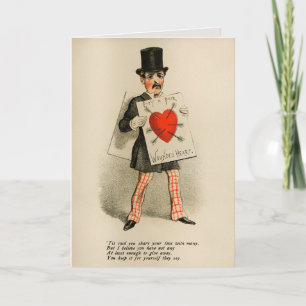 Tarjeta Festiva Vintage Vinegar Valentines Card