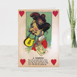 Tarjeta Festiva Vintage Vinegar Valentines Card