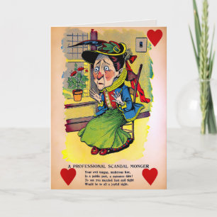 Tarjeta Festiva Vintage Vinegar Valentines Card