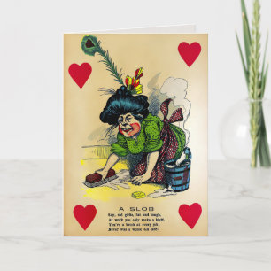 Tarjeta Festiva Vintage Vinegar Valentines Card