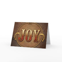 Vintage Western Joy Christmas