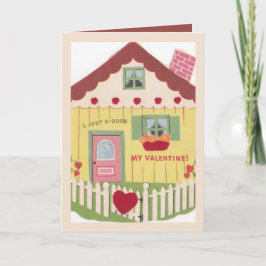 Tarjeta Festiva Vintage Yo Solo Una Puerta Tú San Valentín