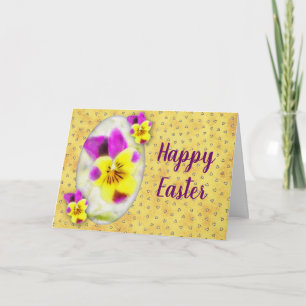 Tarjeta Festiva Violets Easter Card
