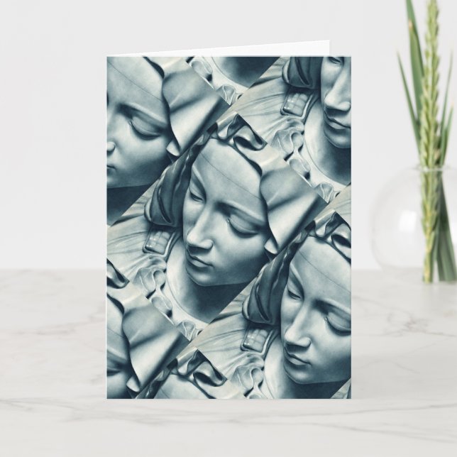 Tarjeta Festiva Virgen María (Anverso)