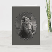 Virgen María y el Niño Jesús con marco plateado os