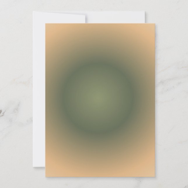 Tarjeta Festiva Virgo Zodiac, gradiente de aura marrón verde (Anverso)