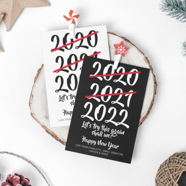 Tarjeta Festiva Virus Humor Corona 2020 2021 2022 Año Nuevo (Subido por el creador)