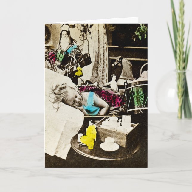 Tarjeta Festiva Visiones de ciruelas azucareras - Esterovisión vin (Anverso)