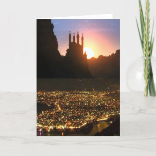 Tarjeta Festiva Visiónes desde Nepal en manera al MONTE EVEREST