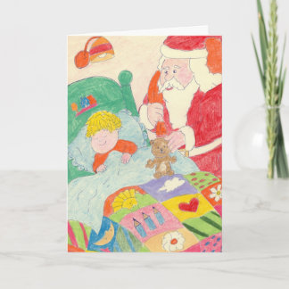 Tarjeta Festiva Visita de Santa Claus
