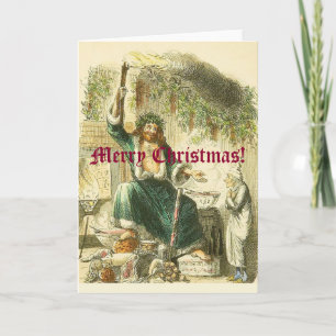 Tarjeta Festiva Visitante de Scrooge
