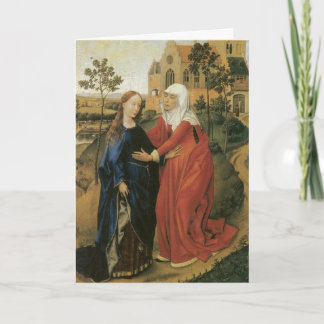 Tarjeta Festiva Visitation de Maria - Rogier van der Weyden