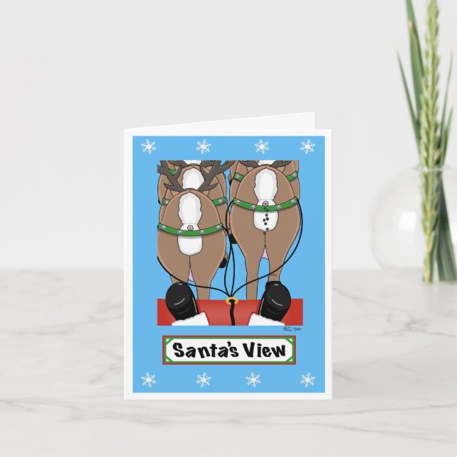 Tarjeta Festiva Vista de Santa (Anverso)