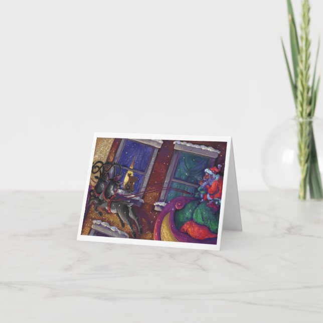 Tarjeta Festiva Vista de Santa (Anverso)