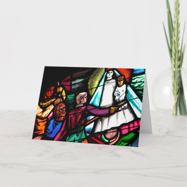 Tarjeta Festiva Vitral (Anverso)