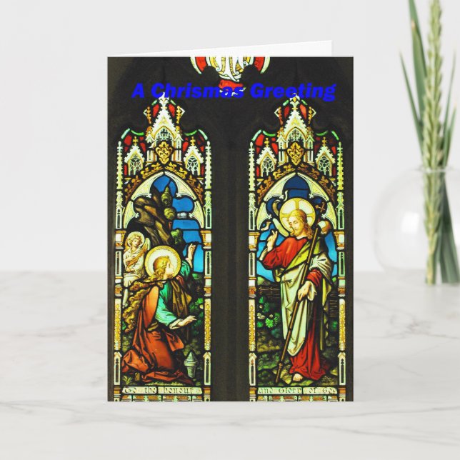 Tarjeta Festiva Vitral #4 (Anverso)