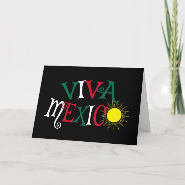 Tarjeta Festiva Viva México (Anverso)
