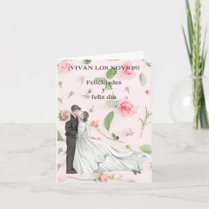 Tarjeta Festiva Vivan los novios
