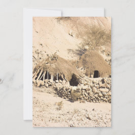 Tarjeta Festiva Vivienda del desierto antiguo
