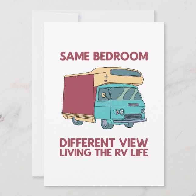 Tarjeta Festiva Viviendo el campamento de vida de RV (Anverso)