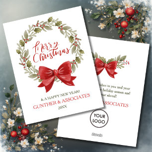 Tarjeta Festiva Vocación de navidades con el saludo corporativo de