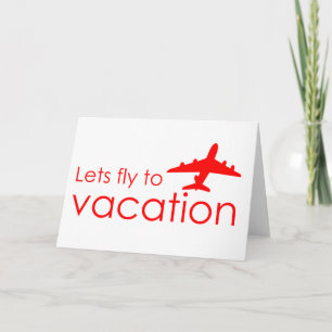 Tarjeta Festiva Volemos a las vacaciones