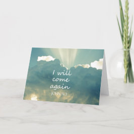 Tarjeta Festiva Volveré a ver la Biblia