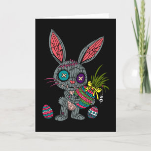 Tarjeta Festiva Voodoo Easter Bunny
