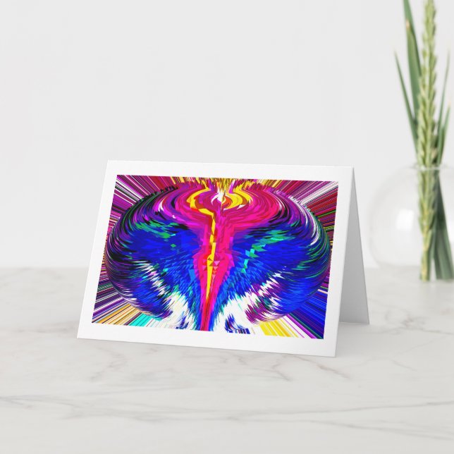 Tarjeta Festiva Vórtice del tiempo y del espacio (Anverso)