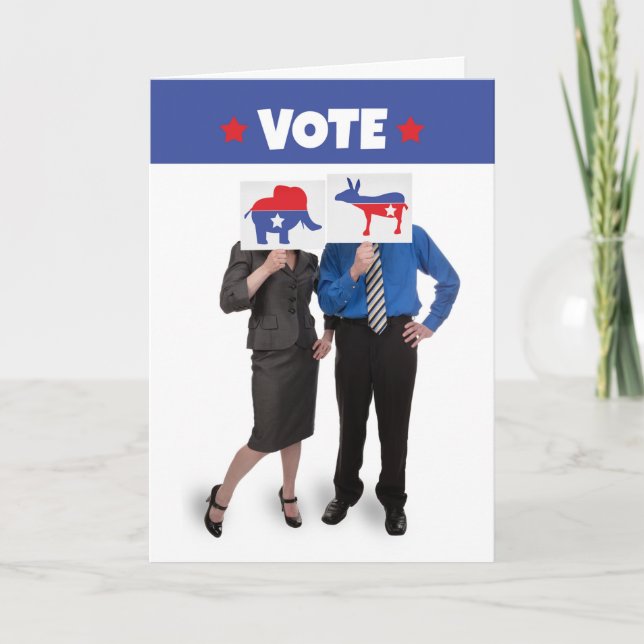 Tarjeta Festiva Votar sin importar de qué lado estás (Anverso)