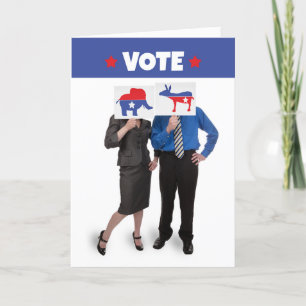 Tarjeta Festiva Votar sin importar de qué lado estás