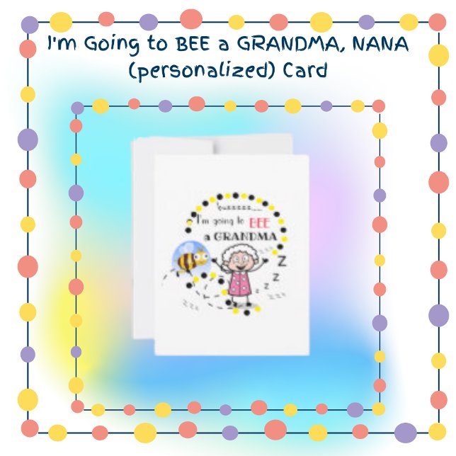 Tarjeta Festiva Voy a ser una abuela personalizada (Subido por el creador)