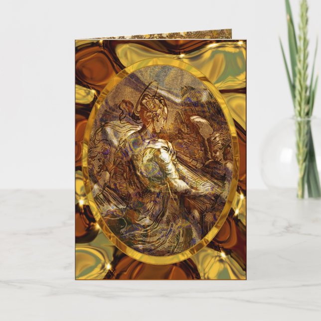 Tarjeta Festiva Voz de muchos ángeles (Anverso)