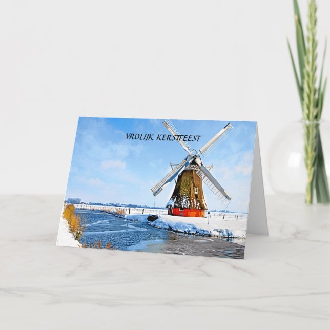 TARJETA FESTIVA VROLIJK FERSTFEEST (FELICES NAVIDAD) (Anverso)