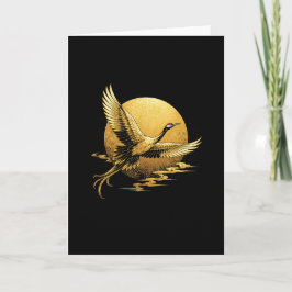 Tarjeta Festiva Vuelo Dorado