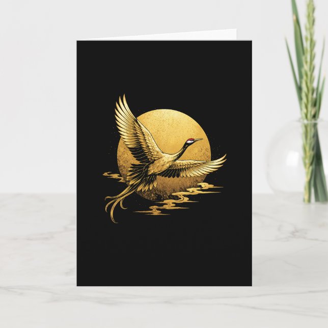 Tarjeta Festiva Vuelo Dorado (Anverso)