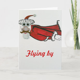 Tarjeta Festiva Vuelo Santa