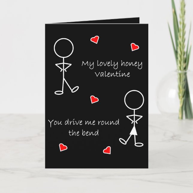 Tarjeta Festiva Vuelta al Valentine Bend (Anverso)