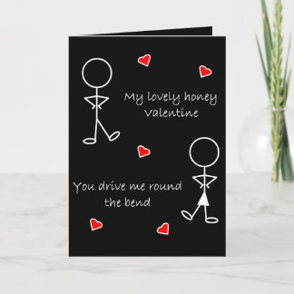 Tarjeta Festiva Vuelta al Valentine Bend