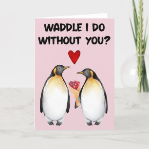 Tarjeta Festiva Waddle te haré sin ti