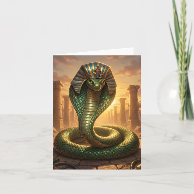 Tarjeta Festiva Wadjet – Ägyptische Schlangengöttin´6 (Anverso)