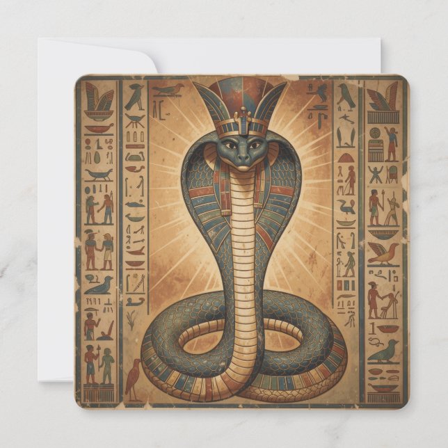 Tarjeta Festiva Wadjet – Ägyptische Schlangengöttin´7 (Anverso)