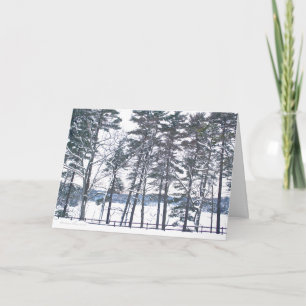 Tarjeta Festiva Walden Pond: disfruta de los placeres de la tempor